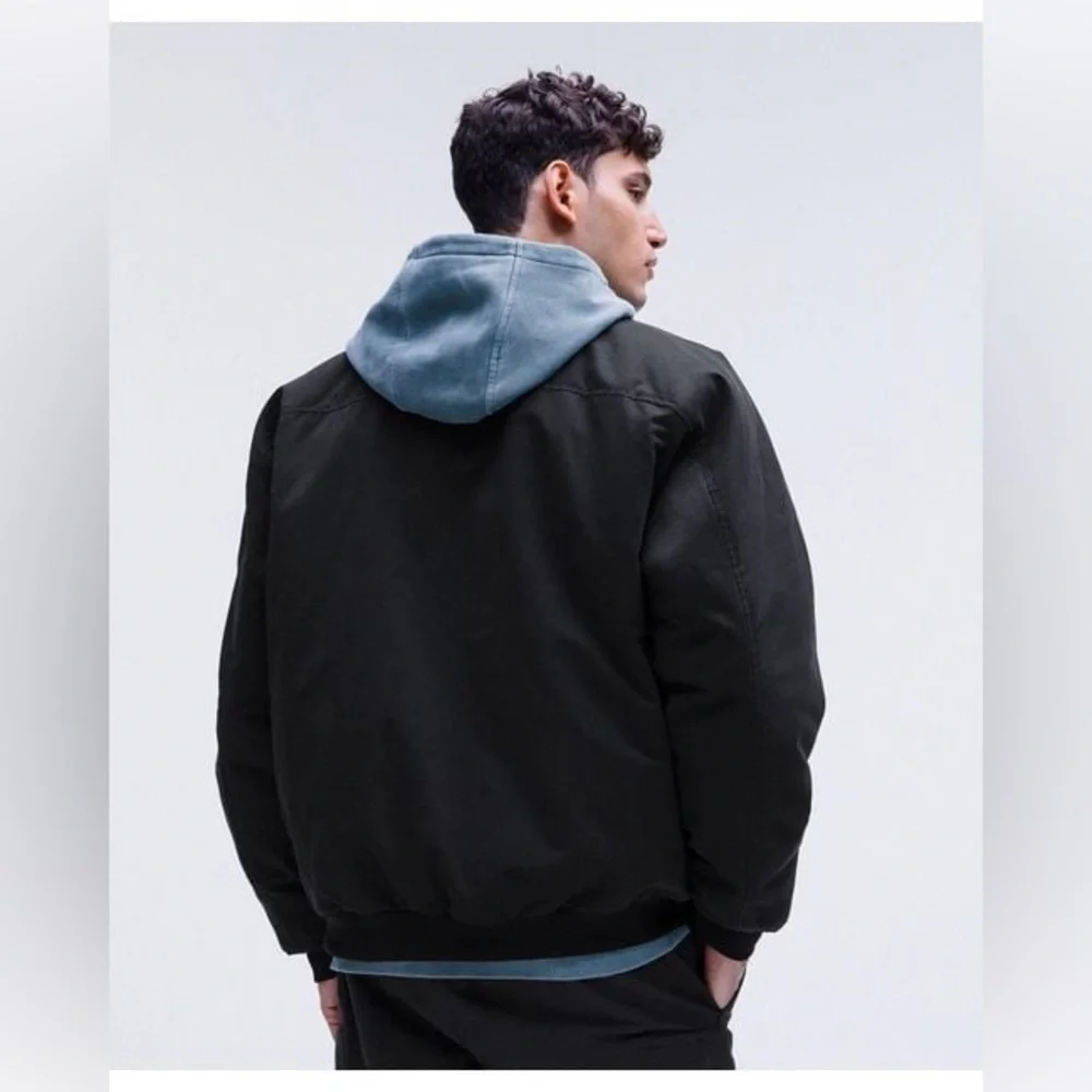 NWOT Men's black Reversible Insulated Bomber Jacket - Picture 5 of 8